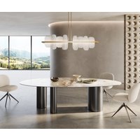 DELIFE Edge Oval Esstisch Keramik