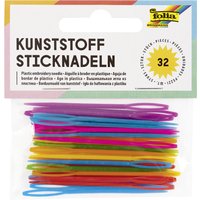 folia Kunststoff-Sticknadeln, 65 x 1,8 mm, farbig sortiert – Bild 2