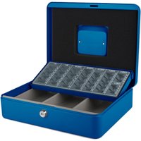 pavo Geldkassette mit Zähleinsatz, blau, 1 Tragegriff – Bild 2