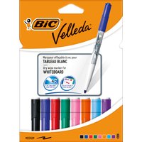 BIC Whiteboard-Marker Velleda 1741, Rundspitze, 8er Etui – Bild 2