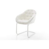 Freischwinger Gaio-Flex Bouclé Soft Beige Freischwinger flach Weiß