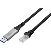 DIGITUS USB 3.2 Ethernet-Kabel, USB-A - RJ45 Stecker, 15 m