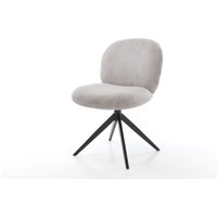 Drehstuhl Nube-Flex Cord Silbergrau Kreuzgestell breit Schwarz 360 drehbar Wippfunktion Taschenfederkern