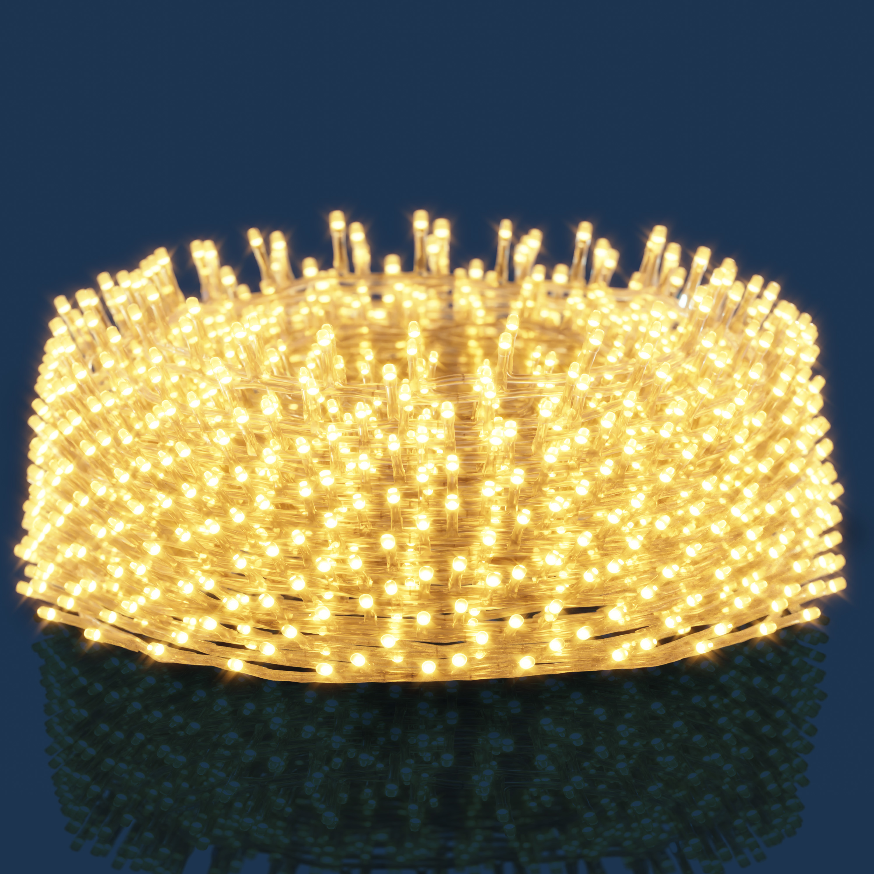 monzana Regenlichterkette LED Warmweiß 15m Fernbedienung – Bild 3