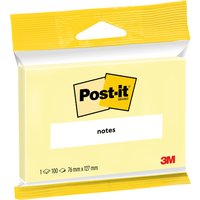 Post-it Haftnotizen notes, 76 x 127 mm, gelb, Blister – Bild 2