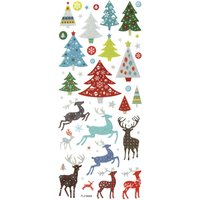 folia Weihnachts-Glitzer-Sticker CHRISTMAS – Bild 2