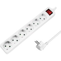 LogiLink Steckdosenleiste, 6-fach, mit Schalter, weiß – Bild 2