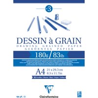 Clairefontaine Zeichenpapierblock, à Grain, DIN A3