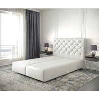 Boxspringgestell Dream-Great 160x200 cm Kunstleder Weiß