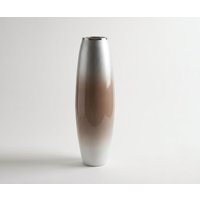 Vase Velino B25 x T25 x H79 cm Glas Mokka Opal Handgemacht