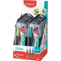 Maped Zirkelkasten Metal Open, 5-teilig, 10er Display – Bild 2