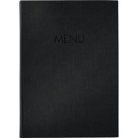 sigel Speisekarten-Mappe MENU, DIN A5, schwarz