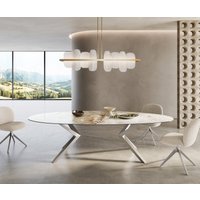 DELIFE Edge Oval Esstisch Keramik