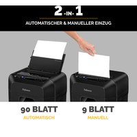 Fellowes Aktenvernichter AutoMax 90M, Partikel 4 x 12 mm – Bild 2
