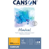 CANSON Aquarellblock, Montval, 160 x 284 mm, 300 g/qm