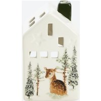 Windlicht-Haus, ca. 10,5x6,5x6 cm