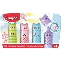Maped Textmarker Mini PASTEL, 4er Blister – Bild 2