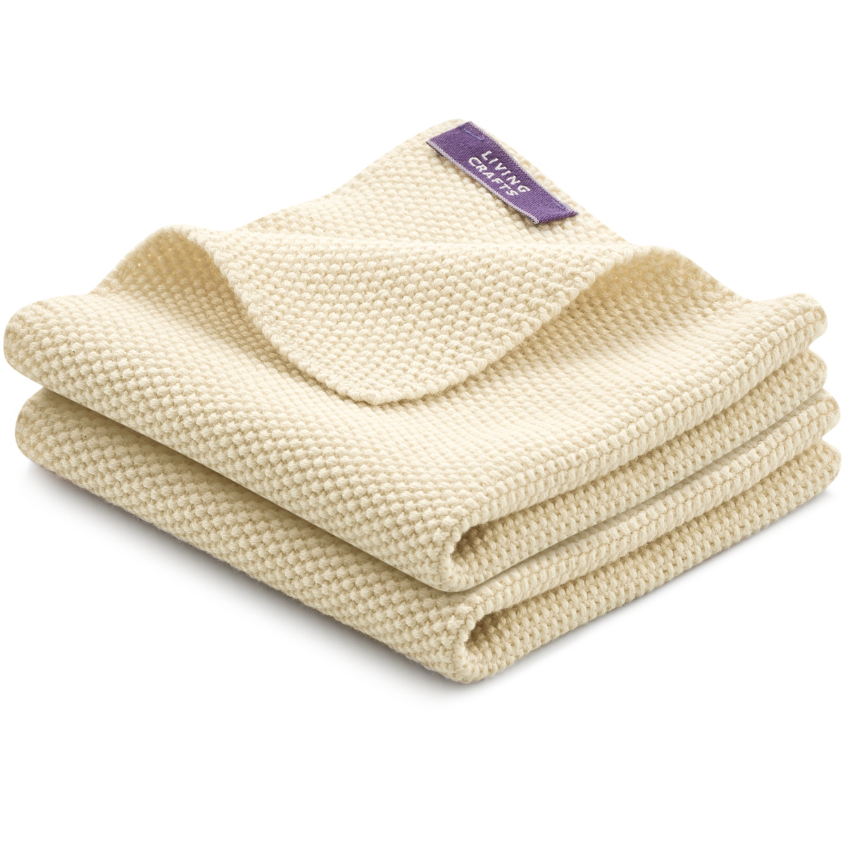 LIVING CRAFTS - Home Spültücher, 2er-Pack - Beige (100% Bio-Baumwolle), Nachhaltige Mode, Bio Bekleidung – Bild 3