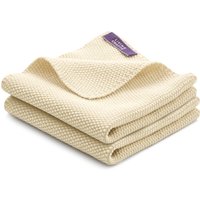 LIVING CRAFTS - Home Spültücher, 2er-Pack - Beige (100% Bio-Baumwolle), Nachhaltige Mode, Bio Bekleidung