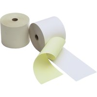 Kores Kassenrollen, 2-lagig weiß/gelb, 57 mm x 25 m x 12 mm – Bild 2