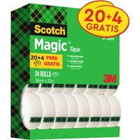Scotch Klebefilm Magic 810, 19 mm x 33 m, 24 Rollen