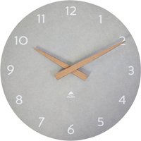 ALBA Holz-Wanduhr, HORMILENA, Quarzuhr, grau – Bild 2