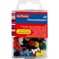herlitz Pinnwand-Nadeln, farbig sortiert, Inhalt: 60 Stück
