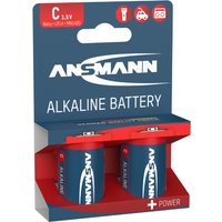ANSMANN Alkaline Batterie, RED, Baby C LR14, 2er Blister