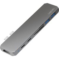 LogiLink USB-C 7-in-1 Multifunktions-Hub mit PD, grau – Bild 2