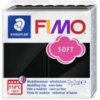 FIMO SOFT Modelliermasse, ofenhärtend, schwarz, 57 g – Bild 2