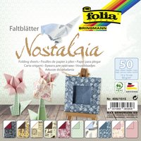 folia Faltblätter, Nostalgia, 150 x 150 mm, 50 Blatt
