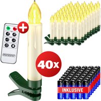 monzana 996915 Weihnachtsbaumkerzen LED
