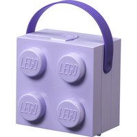LEGO Brotdose mit Tragegriff, lavendel