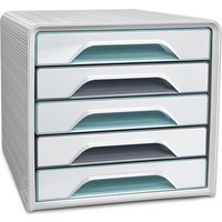 CEP Schubladenbox Smoove Riviera, 5 Schübe, weiß / blau – Bild 2
