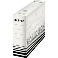 LEITZ Archiv-Schachtel Solid, weiß/schwarz, (B)80 mm