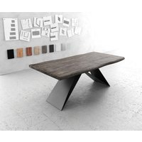 DELIFE Edge Esstisch Akazie Schwarz