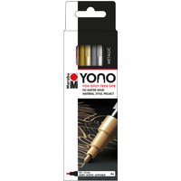 Marabu Acrylmarker, YONO, 0,5 - 1,5 mm, 4er Set METAL
