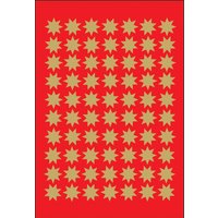 HERMA Weihnachts-Sticker DECOR, Sterne, 10 mm, gold