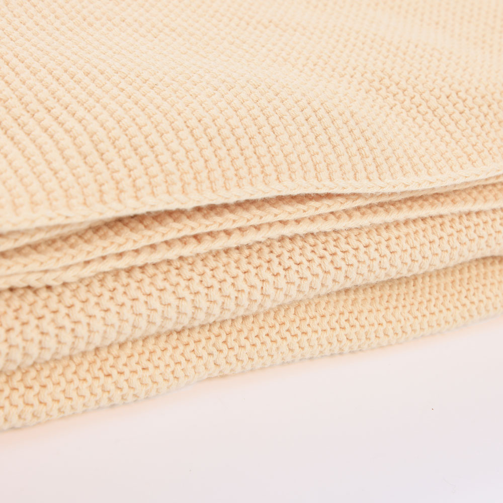 Baumwolldecke inkl. Pompoms ELIA Beige - 140 x 200 cm – Bild 6
