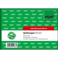 sigel Formularbuch, Quittung, mit MwSt.-Nachweis, A6 quer