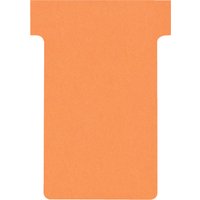 nobo T-Karten, Größe 2 / 60 mm, 170 g/qm, orange