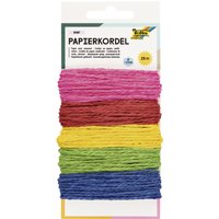 folia Papierkordel, 5 m, farbig sortiert