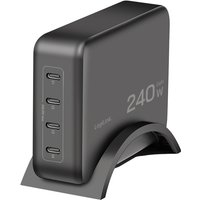 LogiLink USB-C Tisch-Ladegerät, 4x Port, GaN, 240 Watt