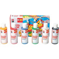 Marabu KiDS Bastelfarbe, 80 ml, 6er Set
