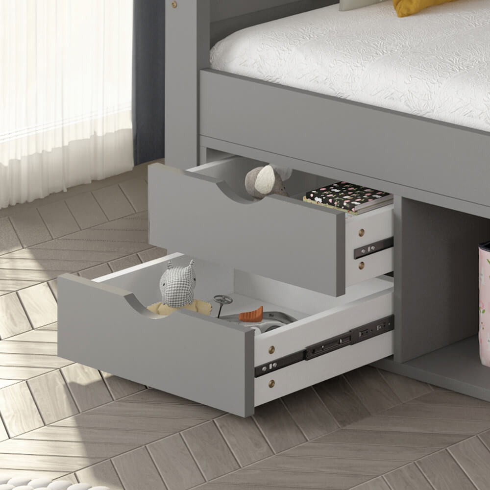 Home Deluxe 4058166269553 Kinderbett Grau – Bild 5