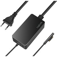 LogiLink Netzteil für Surface Notebooks, 65 Watt, schwarz – Bild 2