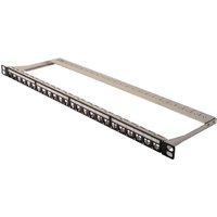 DIGITUS 19, Modular Patch Panel Kat.6A, 24 Port, schwarz