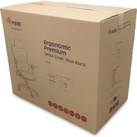 Equip Ergonomischer Bürostuhl Kopf/Armstützen blau/schwarz lite Retail