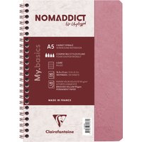 Clairefontaine Spiralbuch NOMADDICT, DIN A5, rosa