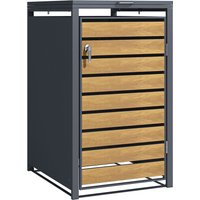 phoenix Mülltonnenbox GB1168AWK, Holzoptik, 1-türig – Bild 2